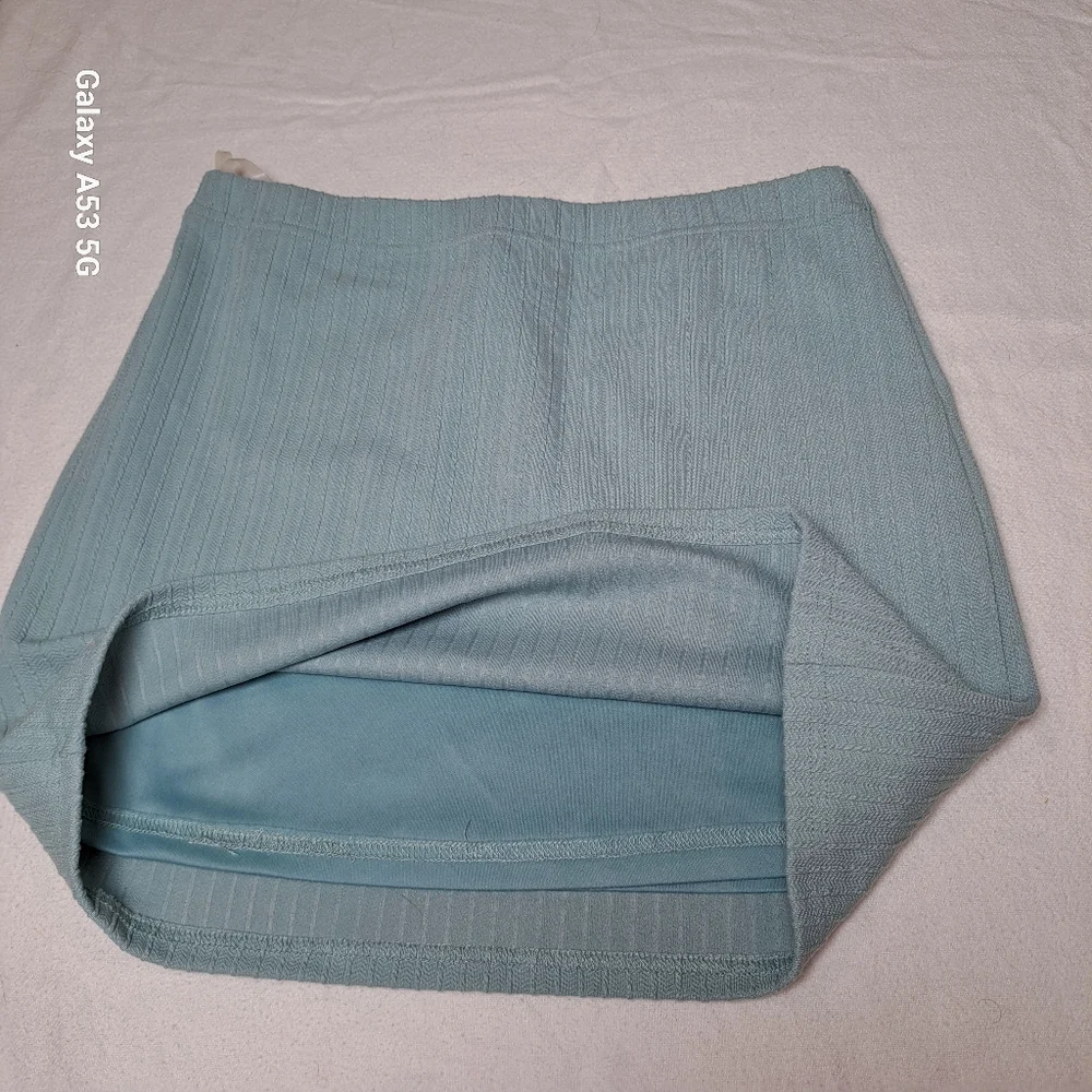 Fashion Nova Light Blue A-Line Skirt